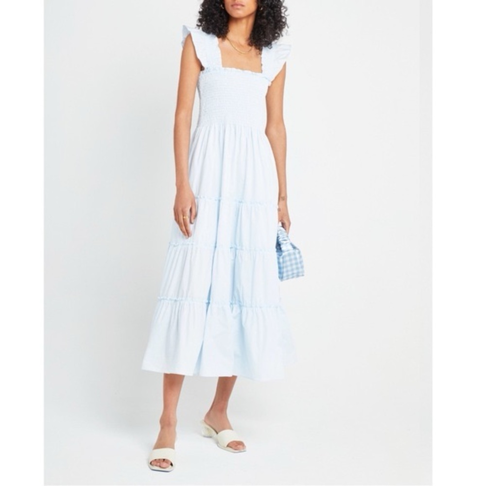 Elegant Light Blue Maxi Dress